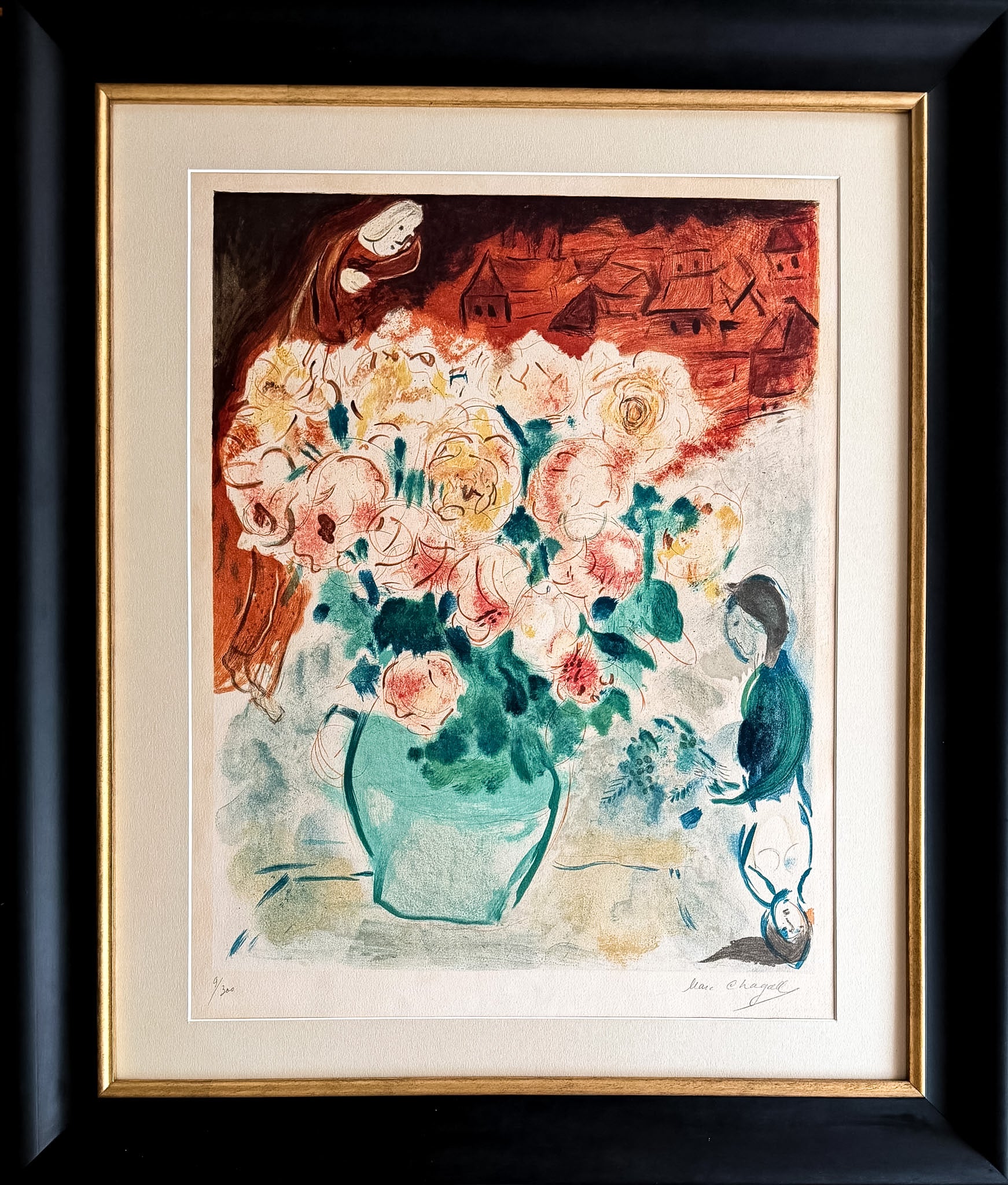 Lithographie couleur sur papier Arches, éditée en 1955
Édition limitée à 300 exemplaires, numérotée « 9/300 » dans le coin inférieur gauche.u2028
Signé à la main au crayon par l'artiste dans le coin inférieur droit.

Dimensions de la planche : 64 x
