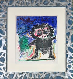 Enrico Baj (1924–2003) - Il piccolo figlio dell'Hububu - Color lithograph - 1956