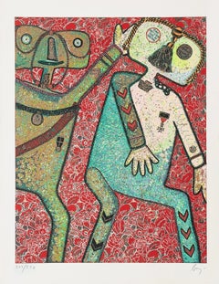 Enrico Baj (1924–2003) - La Comte de Hornes et Guillame de Nassau - Mixed Media