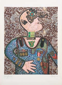 Enrico Baj (1924–2003) - Il Generale Bazooka - Mixed media - 1973