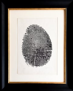 Piero Manzoni (1933-1963) - Left Thumbprint - Photolithograph on paper - 1960