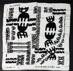 Giuseppe Capogrossi (1900–1972) - Untitled - Print on a silk scarf - 1956