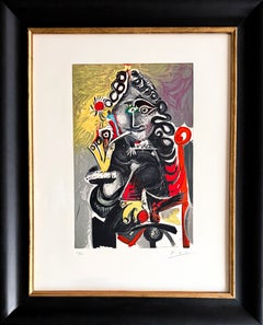 Pablo Picasso (1881–1973)- Le Cavalier - Color lithograph on Arches paper - 1968