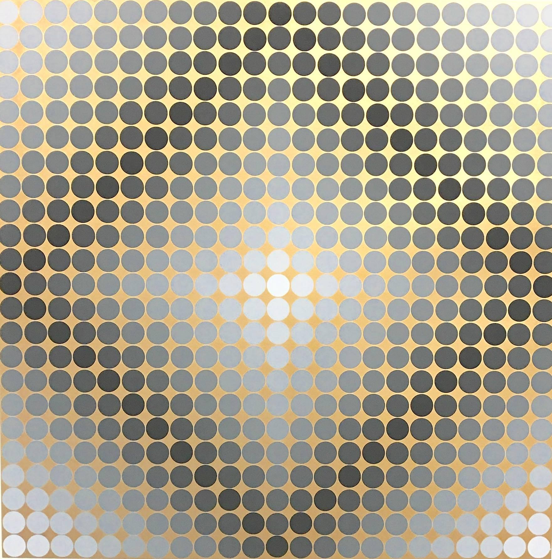 Silver and Bronze - Print by Victor Vasarely