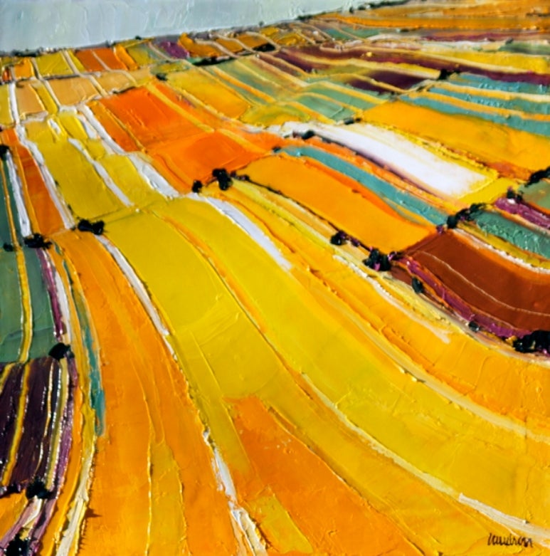 Didier Caudron Figurative Painting - Fields of Glory