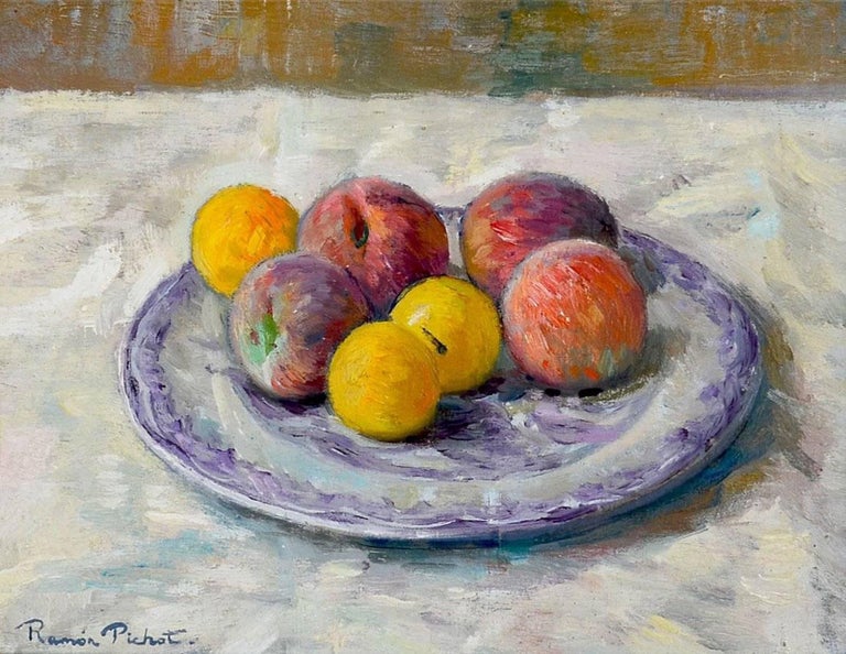 Bodegon con frutas - Painting by Ramon Pichot i Soler