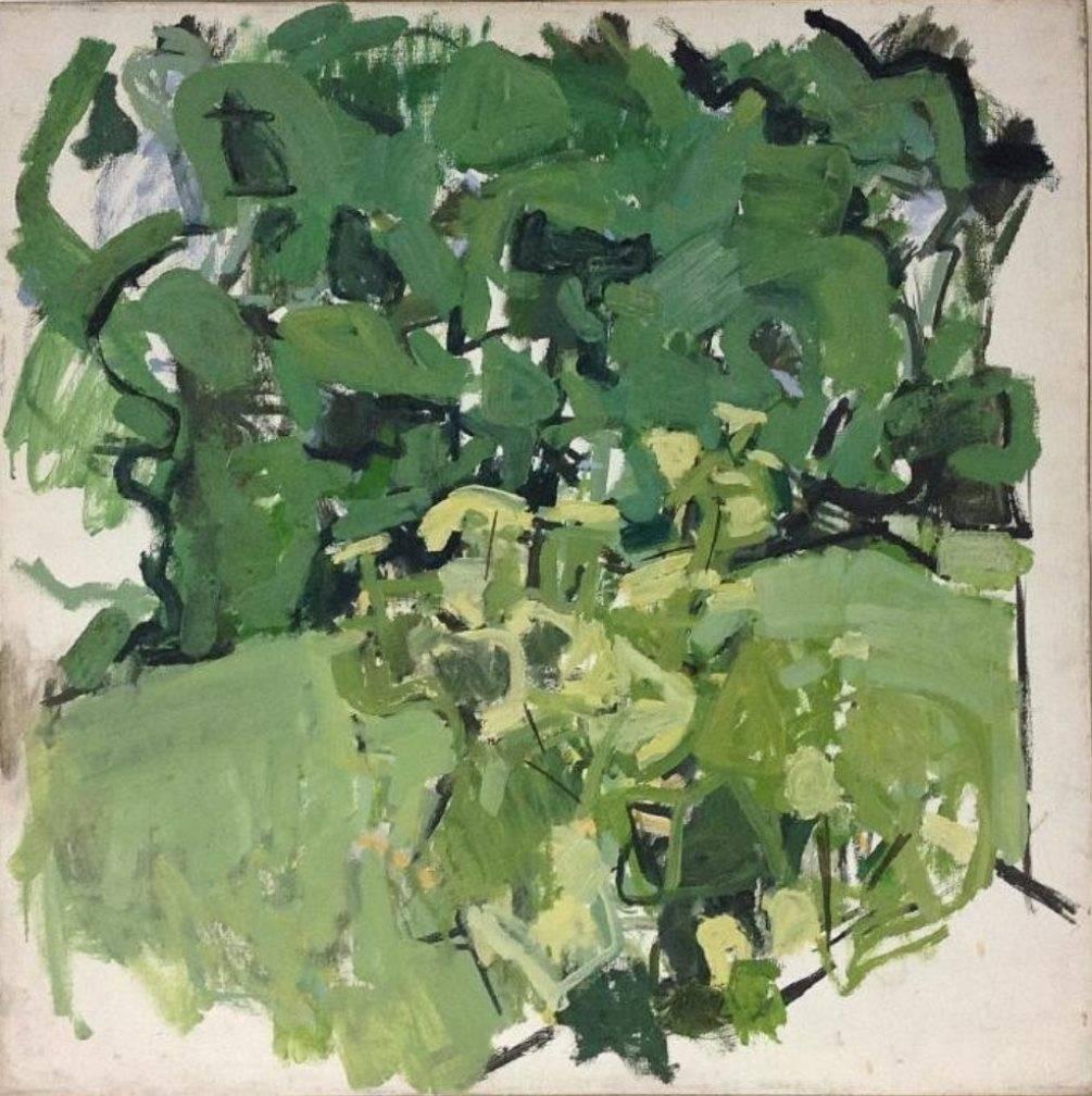 Lon Clark Abstract Painting - Green Lanscape
