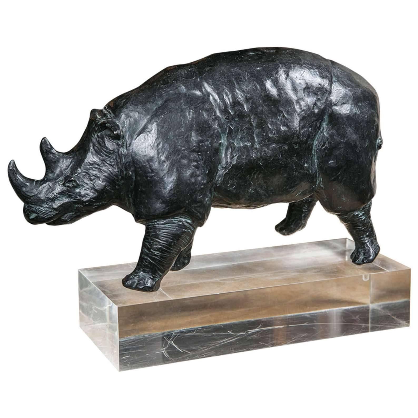 Figurative Sculpture Roland d'Andlau-Hombourg - Rhinocéros