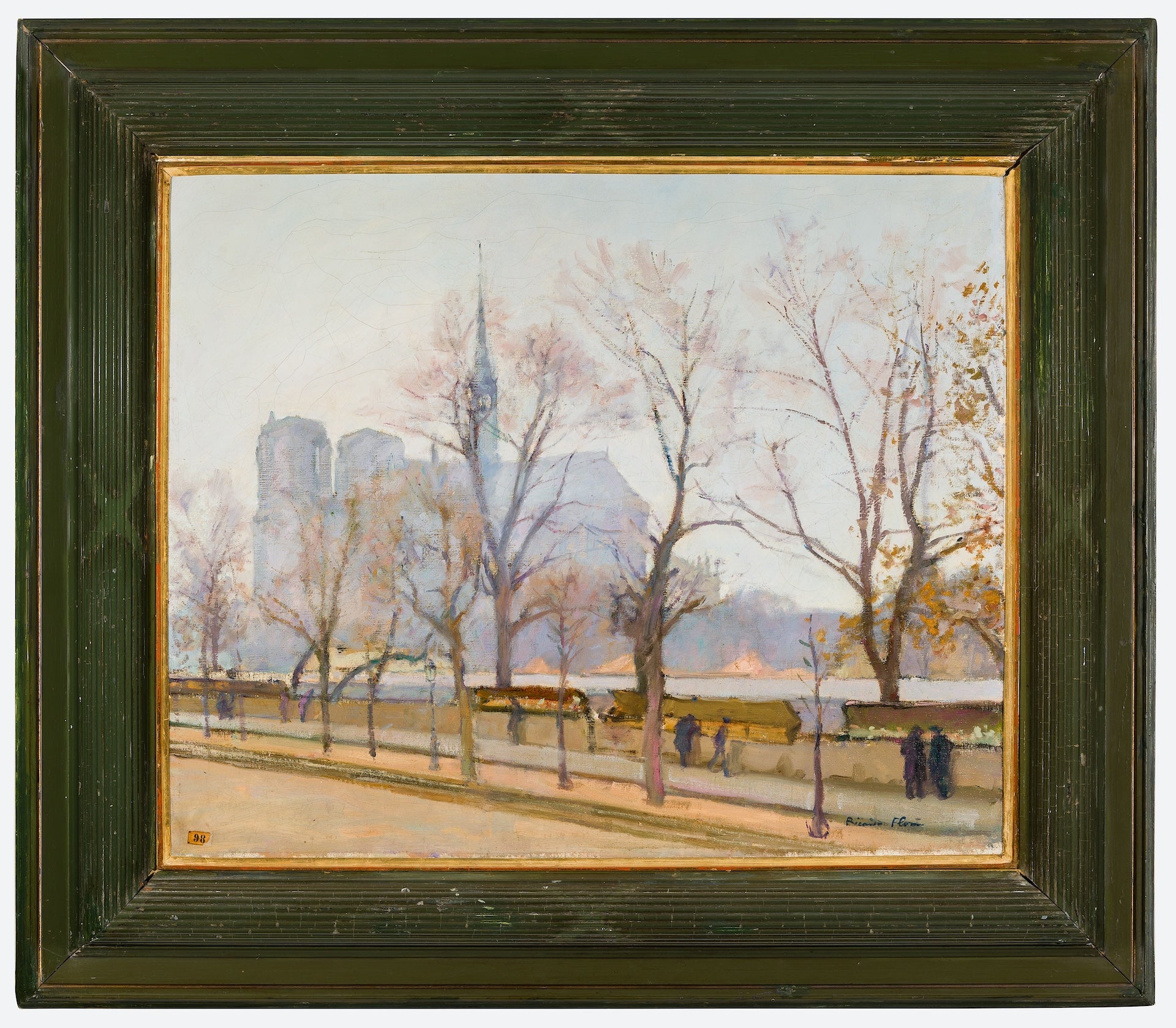 Ricardo FLORES Landscape Painting - Notre-Dame de Paris, France