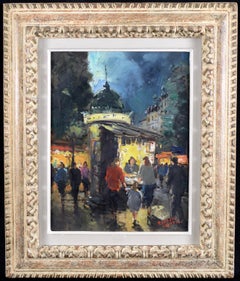 Près du Moulin Rouge - Mid 20th Century French Impressionist Paris Oil Painting