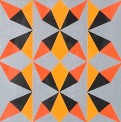 Composition - Contemporary Italian Geometric Abstract Oil on Canvas Painting