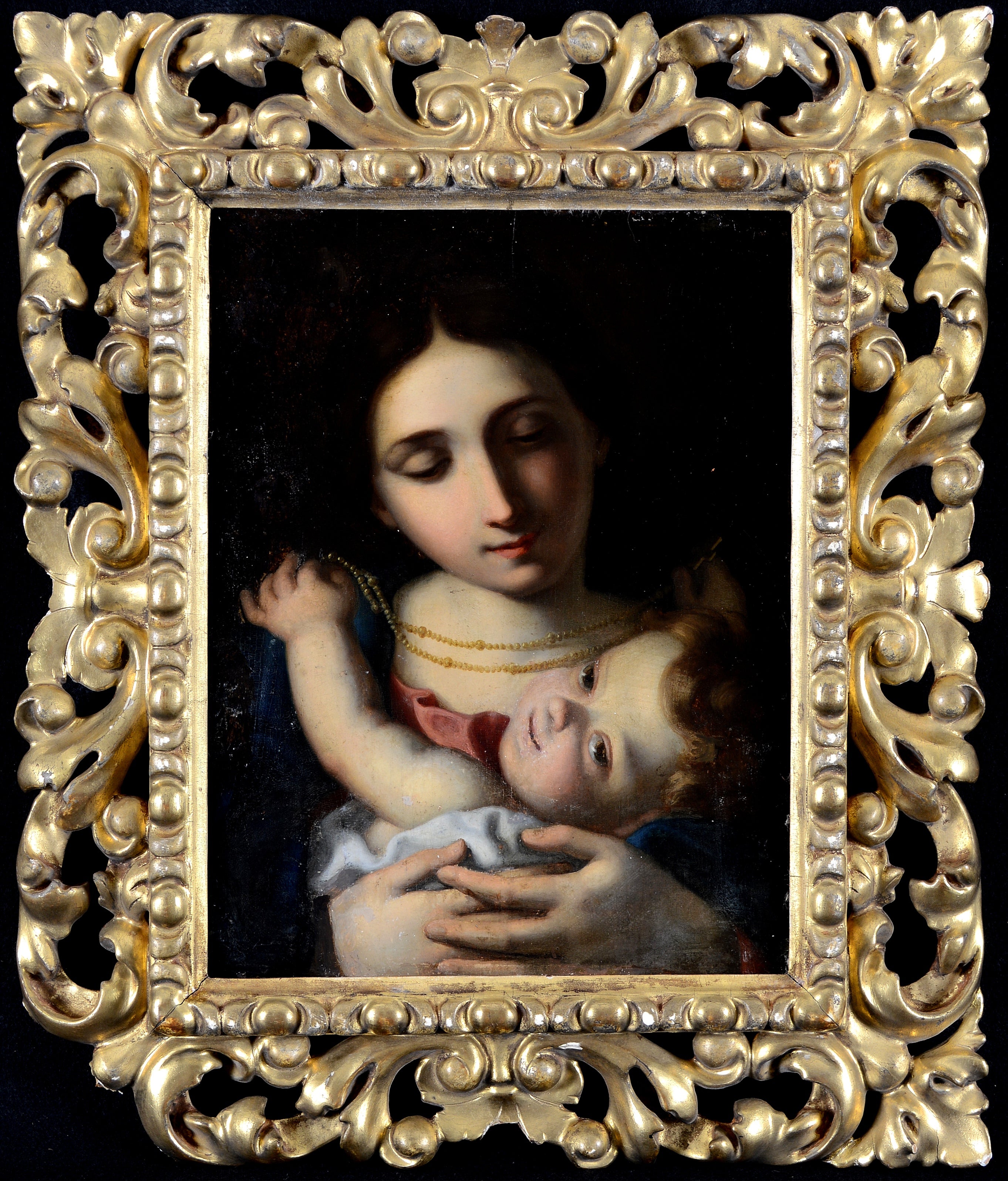 Madonna and Child - 18th Century Italian Old Master Religious Oil Painting