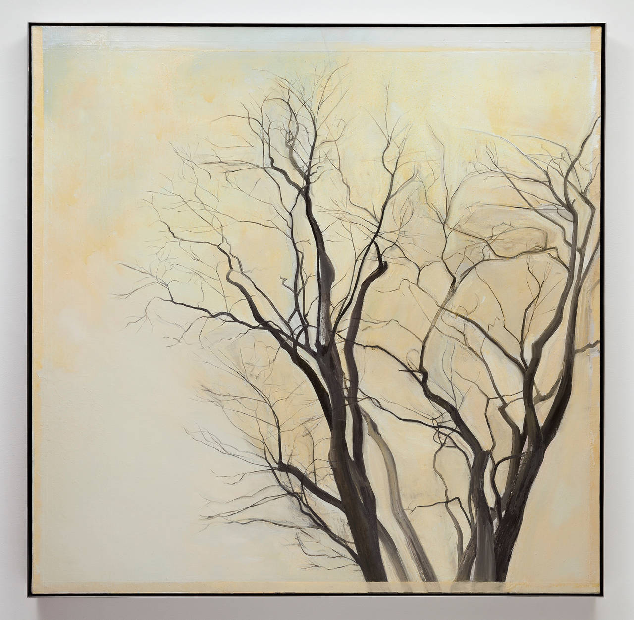 Sylvia Plimack Mangold Landscape Painting - The Locust Trees