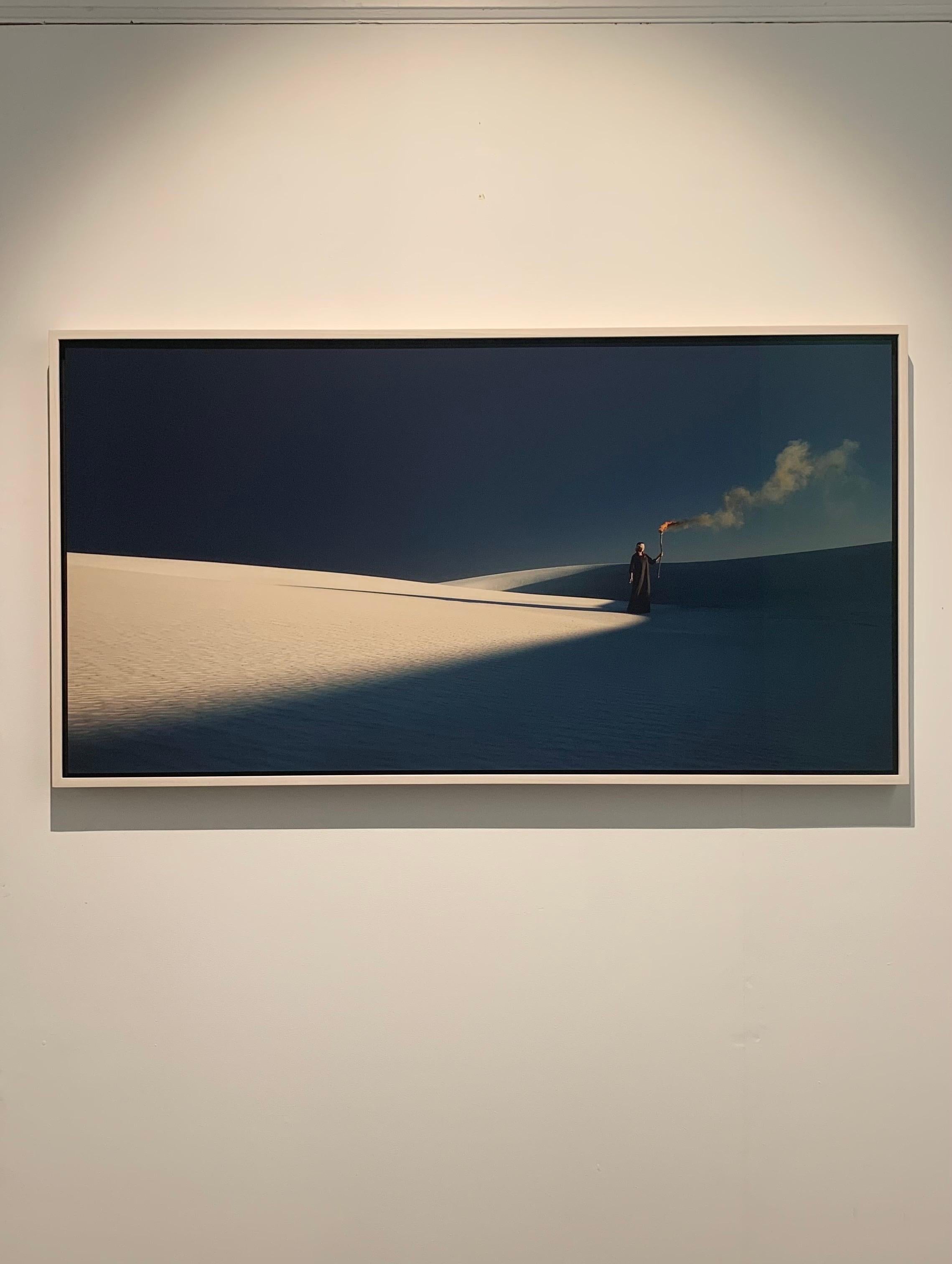 Site Trinity, du parc national des dunes de sable de White Sands, blanc et bleu en vente 5