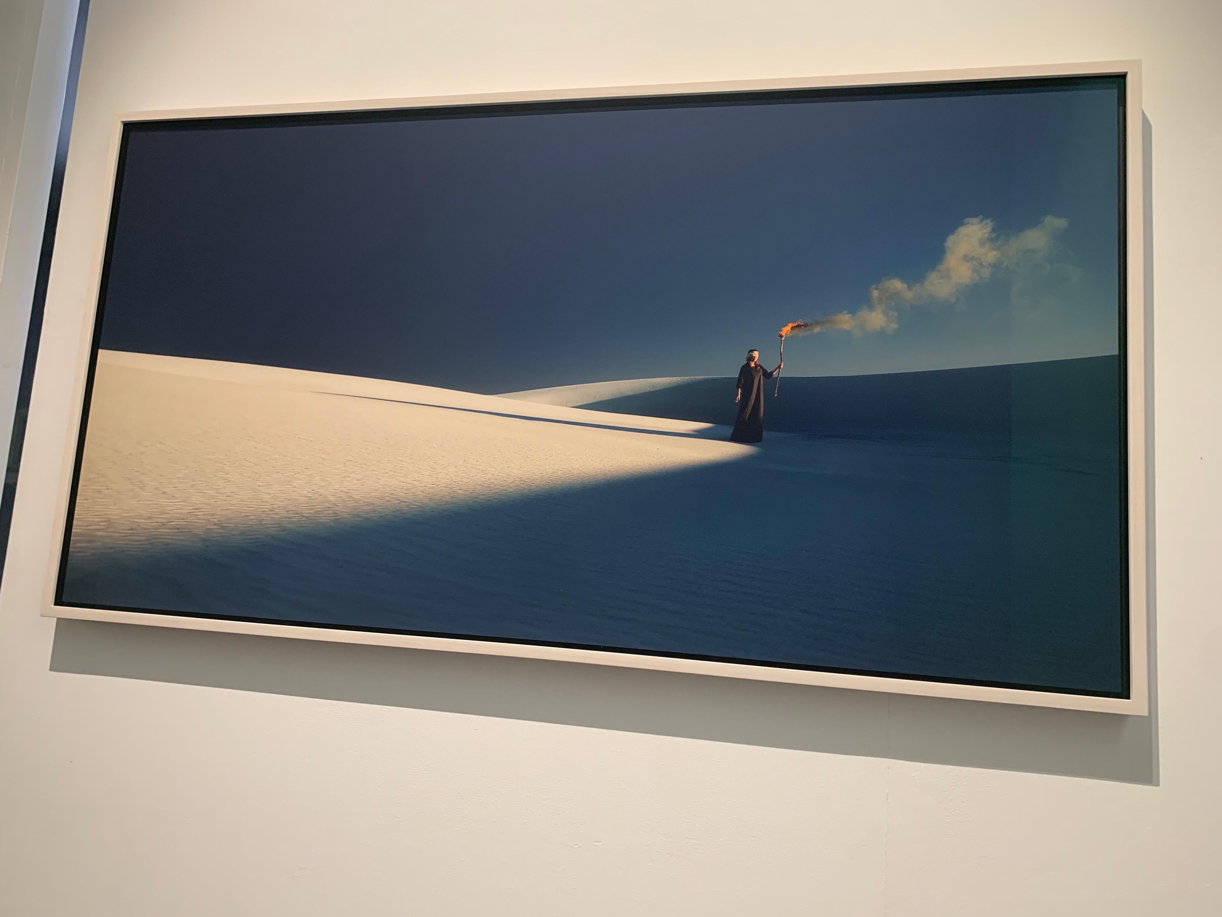 Site Trinity, du parc national des dunes de sable de White Sands, blanc et bleu en vente 8