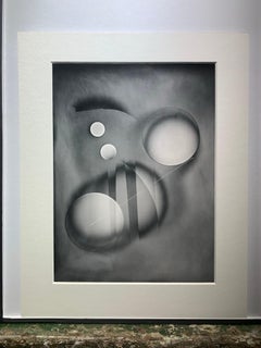 La Autorrepresentación de la Luz, Blanco y Negro Abstracto Impresión Única de Luminograma