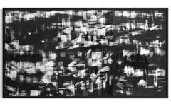 New York City Anthem - Abstract, Unique Selenium Toned Luminogram Print, Framed
