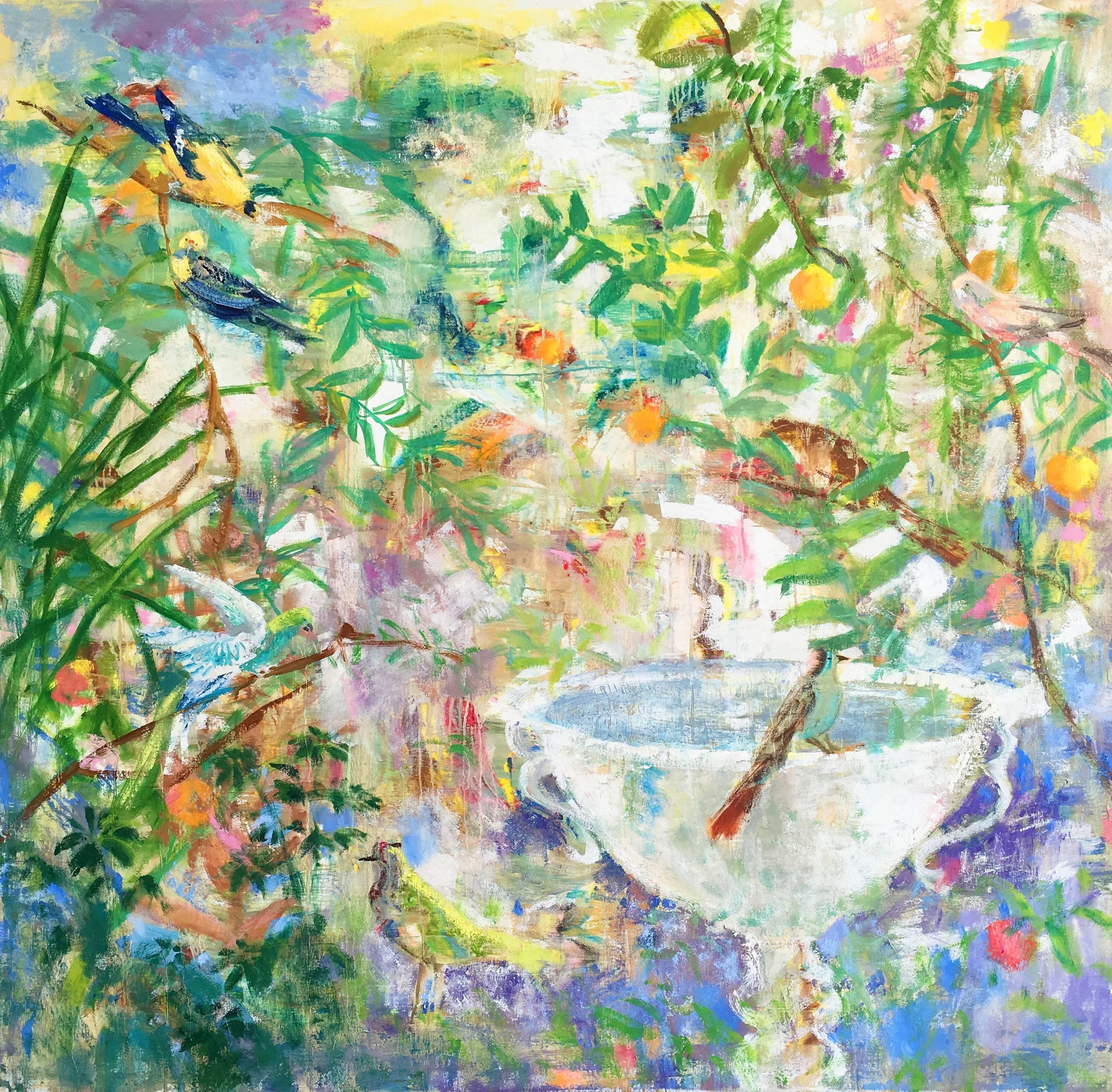 Melanie Parke Landscape Painting - Julia's Garden