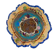 Bloom - Scultura encaustica astratta ispirata alla geologia, raffigurante una geode, 2026