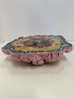 Wellspring - Abstract Geology Encaustic Geode Sculpture, 2026