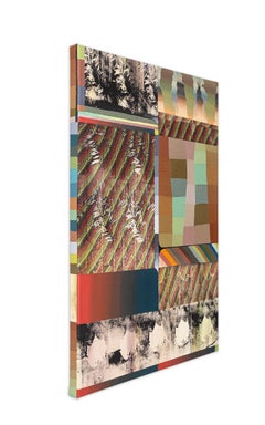 Fruit Fly - Contemporary Abstract Patterns Mint Green Brown Red, 2026