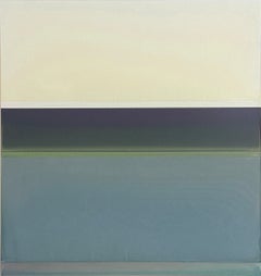 Luminous Gray - Contemporary Poured Painting Violet Gray Green, 2026