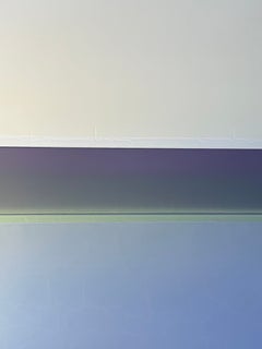 Luminous Gray - Contemporary Poured Painting Violet Gray Green, 2026