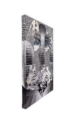 Meditaciones bajo la luna llena: motivos abstractos contemporáneos en blanco y negro, 2021