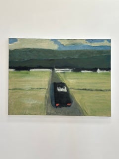 Straße nach Harvey – Auto, Wolken, blauer Himmel, Berglandschaft, 2024