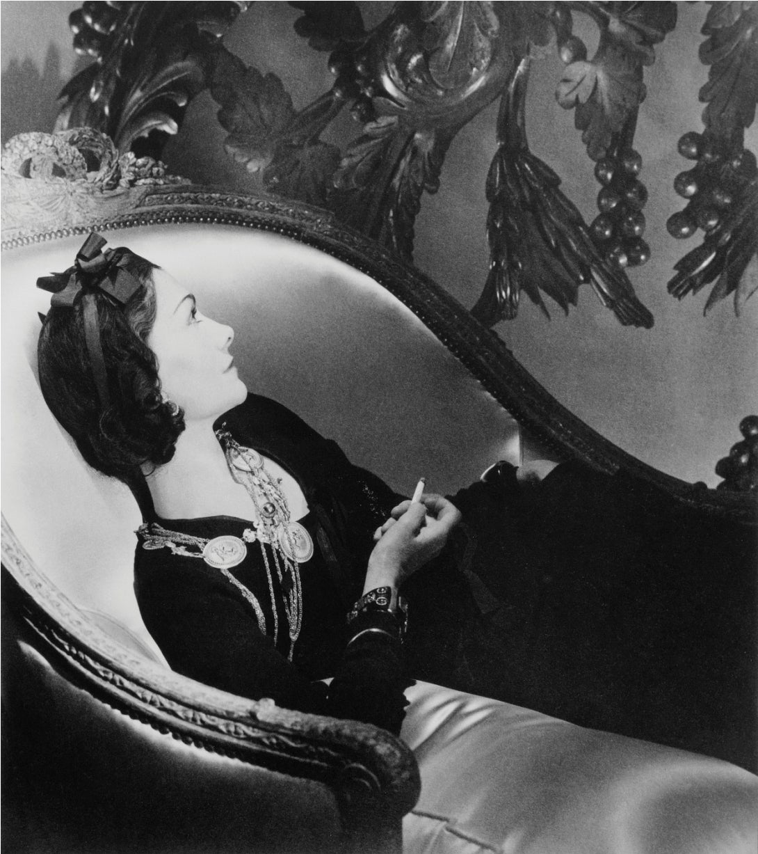 Horst P. Horst Figurative Photograph - Coco Chanel, Paris 1937