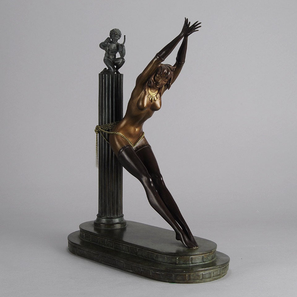 Erté Figurative Sculpture - Prisoner of Love
