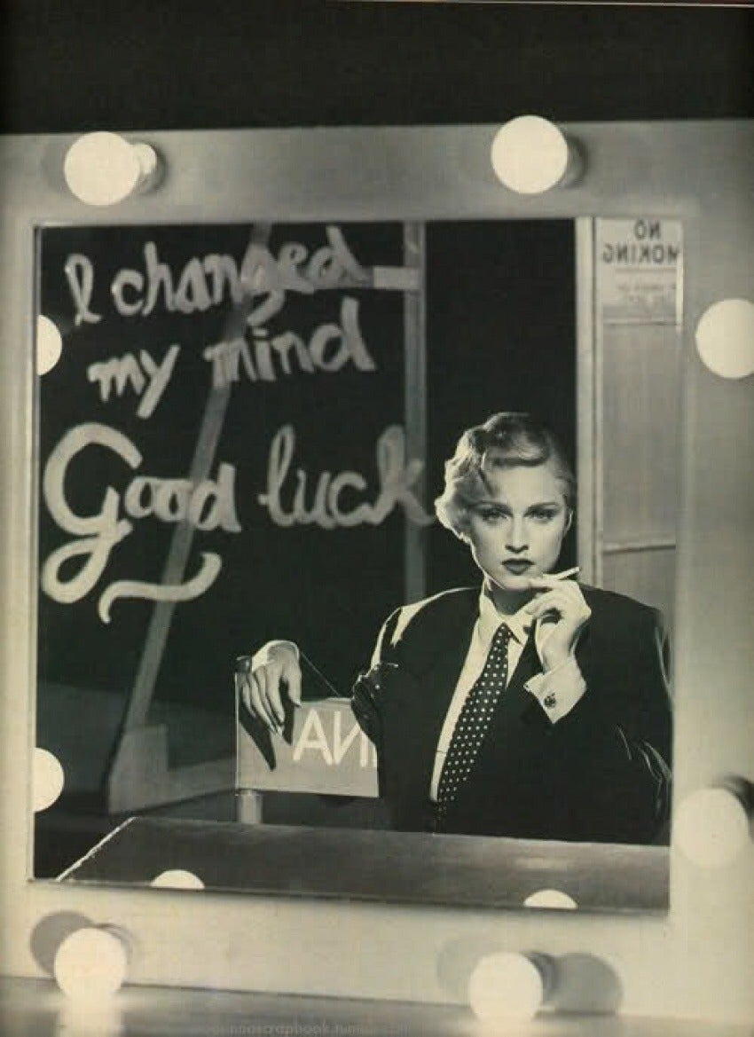 Matthew Rolston Portrait Photograph - Madonna as Marlene Dietrich, Los Angeles 1986