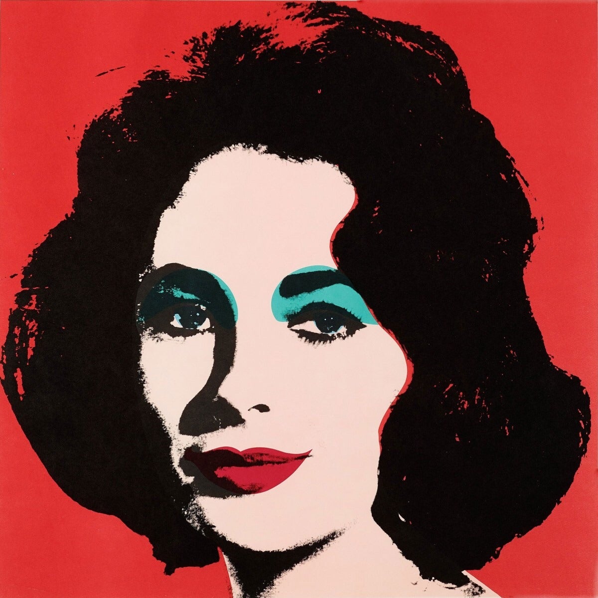 Andy Warhol Portrait Print - Liz (F. & S. II.7)