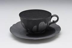 Lead & Tar Teacup and Saucer