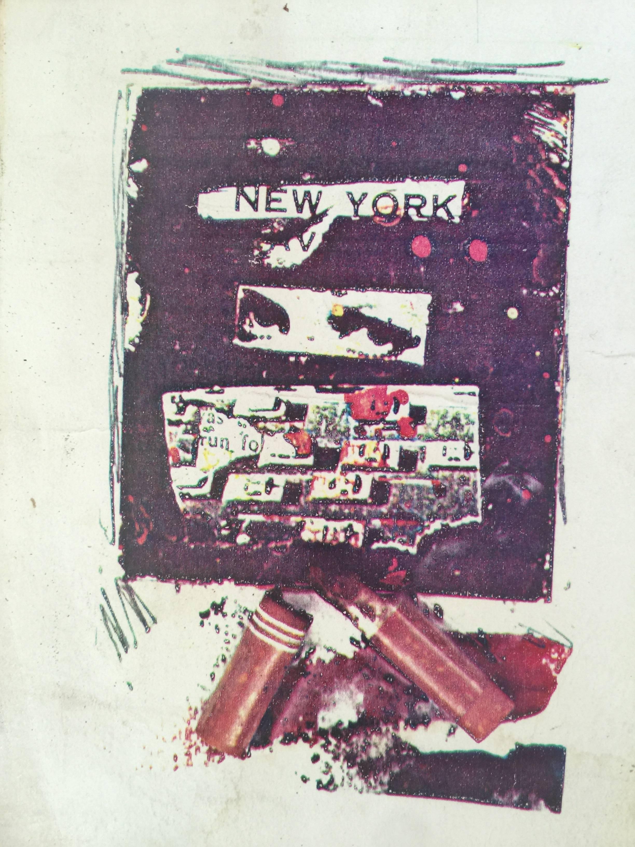 Jean-Michel Basquiat Landscape Print - Anti-Baseball Cards Product