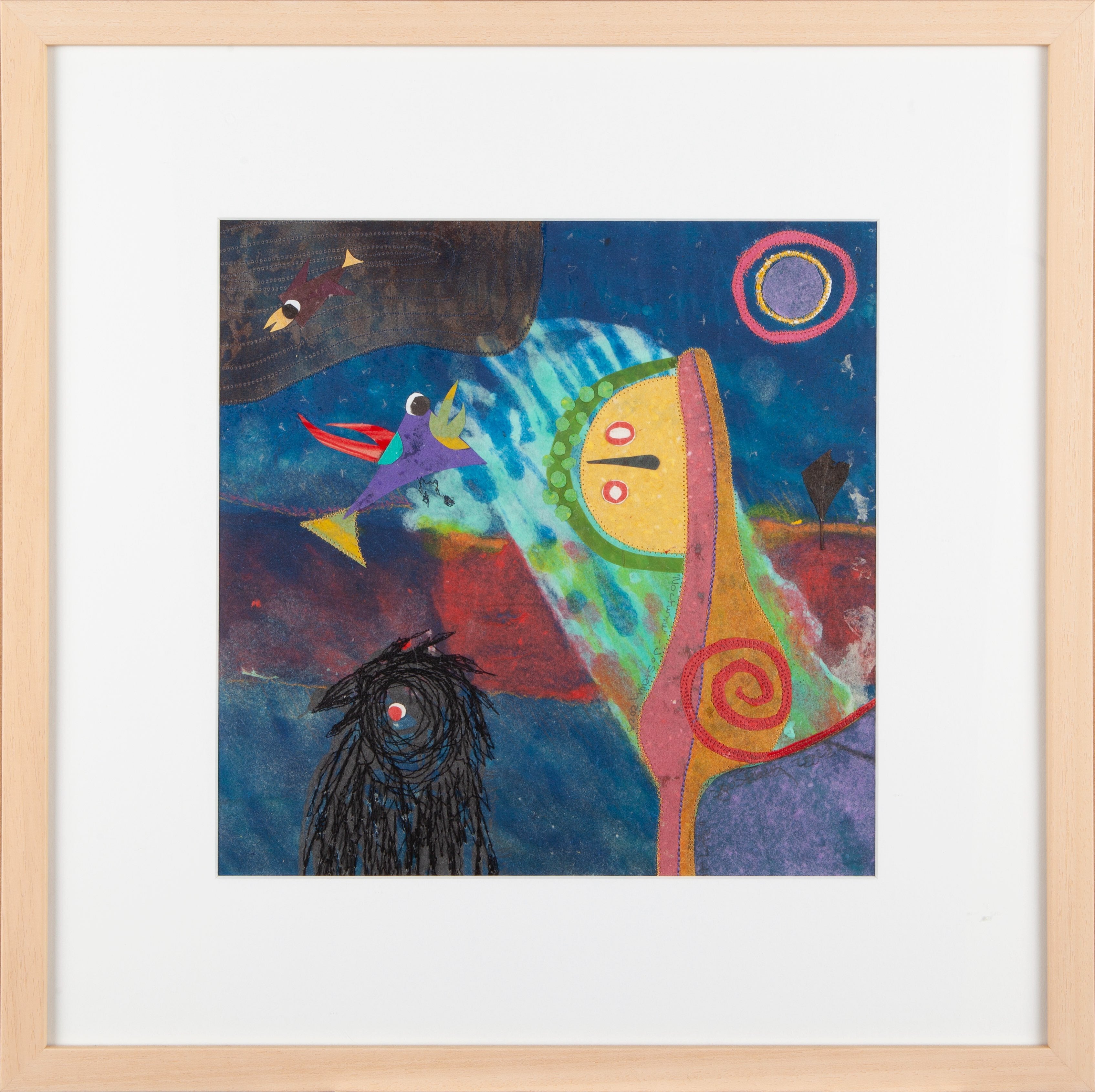 Nocturne - Mixed Media Art by Jo Stealey