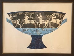 Kylix Collage Print, Figurative, 1986, Edition 102 of 300, 24x32(Frame Included)