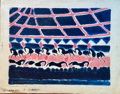 «La Ronde des Chevaux de Cirque, prueba BAT, litografía sobre piedra, década de 1960»