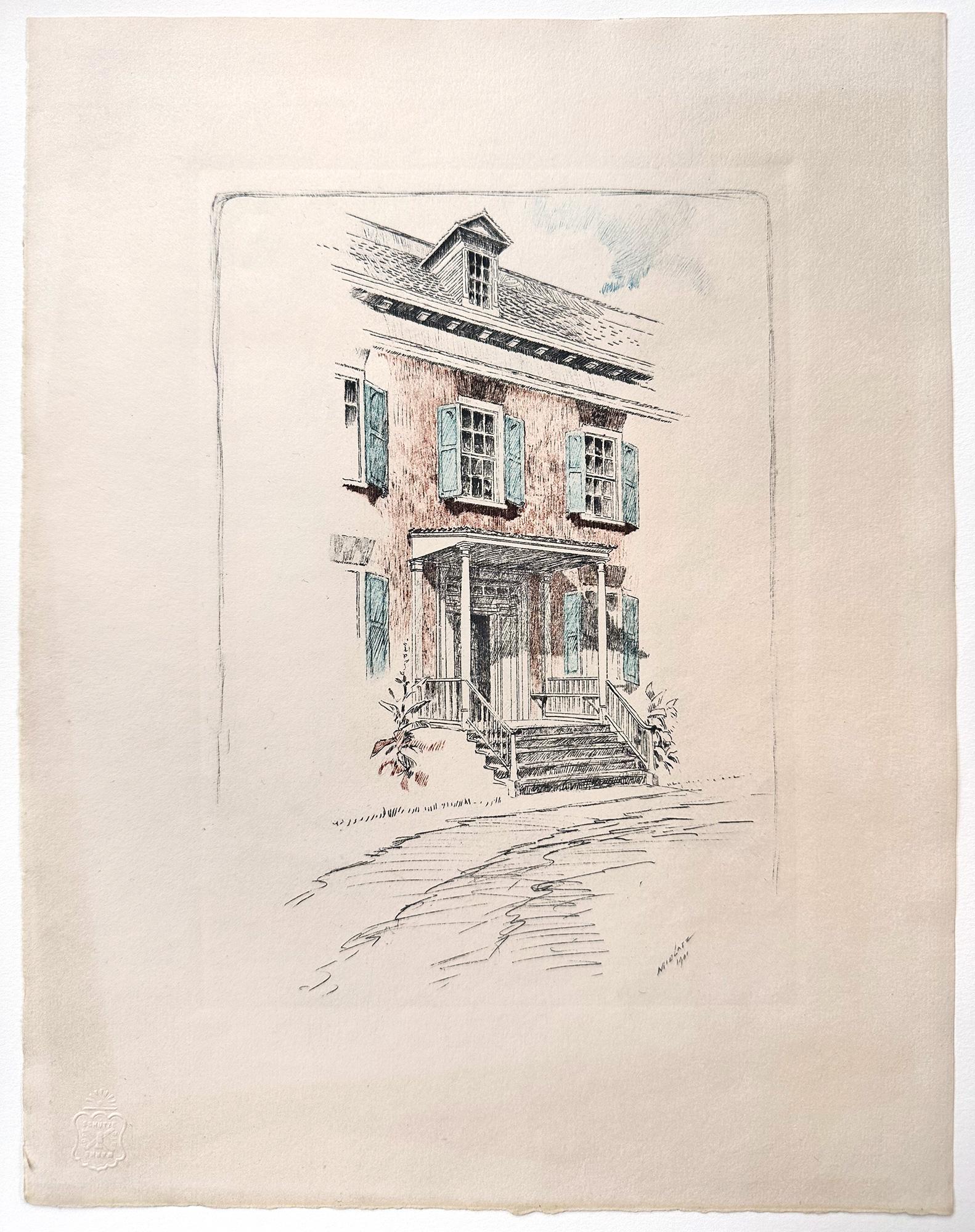 Picturesque New York; Twelve Photogravures from Monotypes - American Modern Print by Charles Frederick William Mielatz