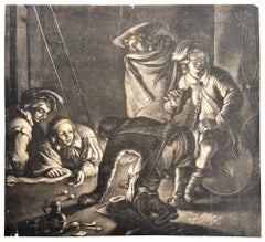 Dice Game by Candle Light (after Jan van Sommeren)