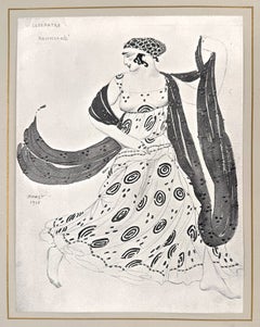 Costume for Cleopatra, Bacchanale (Ida Rubenstein as Cleopatra)