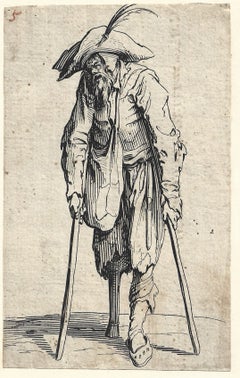 Der verkrüppelte Bettler mit Krücken, aus „Les Gueux“
