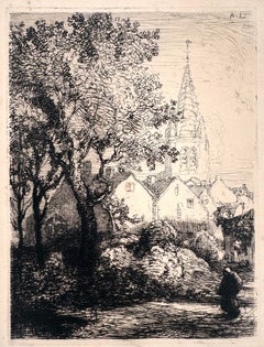 Die Kirche von Jouy-le-Moutier (Seine-et-Oise)