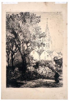 Die Kirche von Jouy-le-Moutier (Seine-et-Oise)