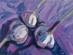 "Three Garlics on Quinacridone"