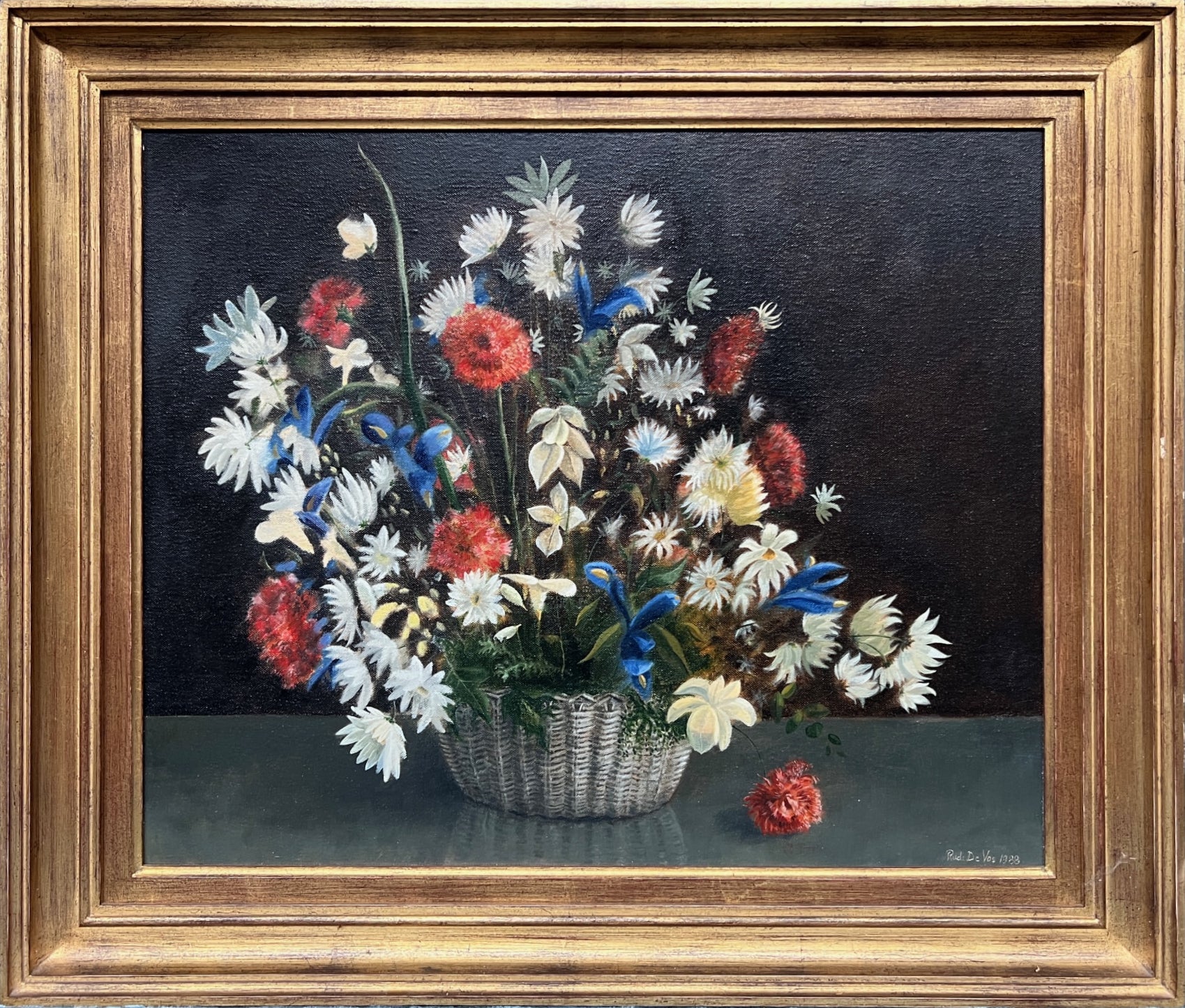 Rudi de Vos Still-Life Painting – „Stillleben mit Blumen“