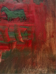 "Against the backdrop of the red sun"