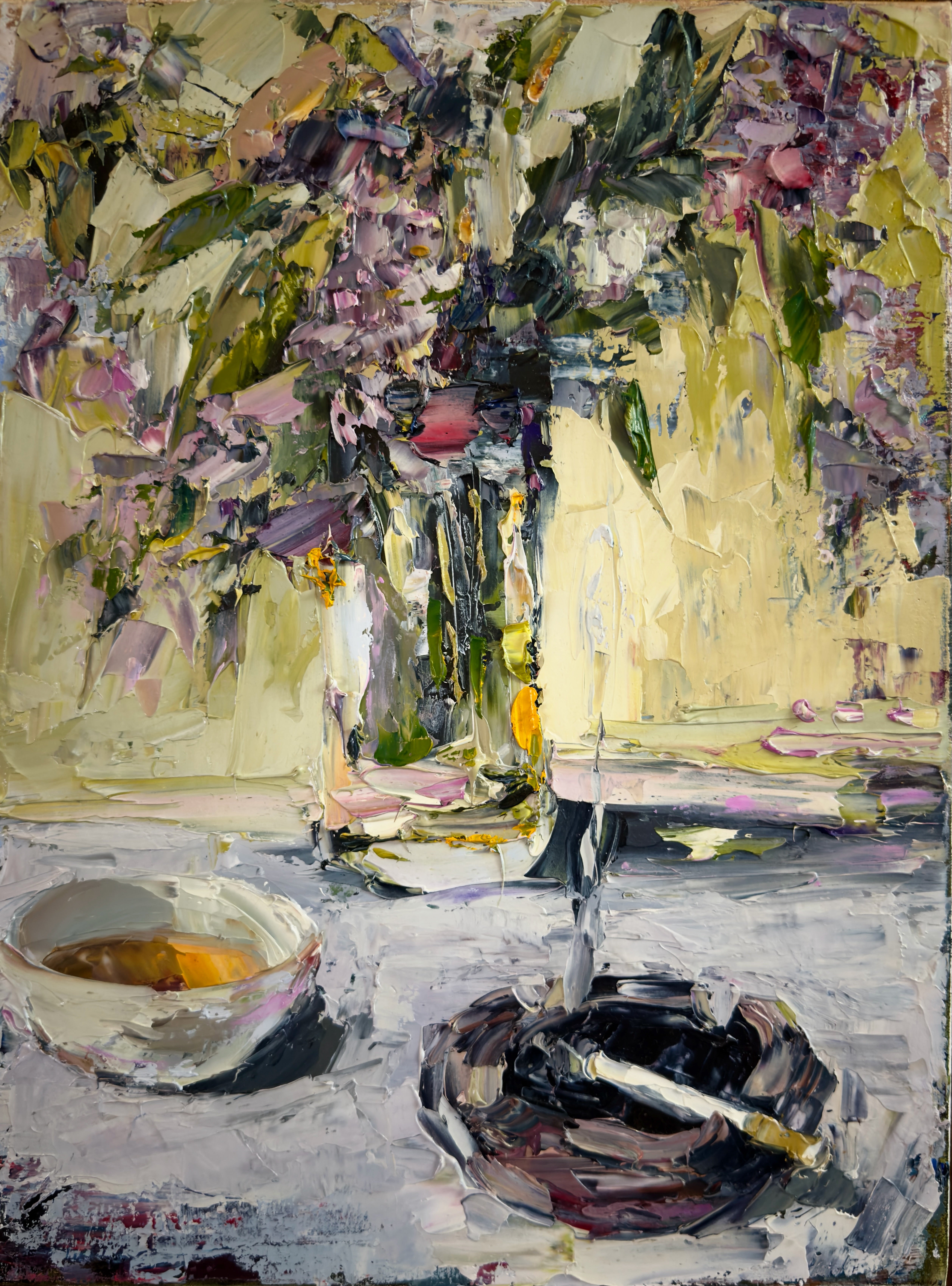 Oleg Sharapanovsky Still-Life Painting - "Artist's Morning"