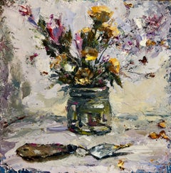 "Trace of a palette knife"