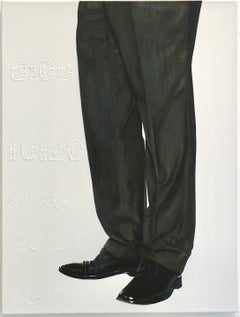 Siluetas De Otra Realidad I: Modern Acrylic Painting, 80x60cm